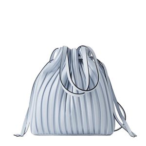 Wholesale Leather Shoulder Bag female Pleated Stripe Design Bucket bags Ladie Crossbody tote For Women Handbag Premium shopping bag