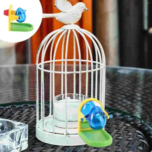 Bowls Toy Bird Parrot Foraging Toys Training Cage Parakeet Wheel Pet Feeder Feeding Plaything Intelligence Conures levererar Intressant