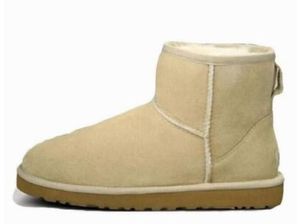 Winter Women's Warm Mini Botts Fashion Women Women Oryginalne zamszowe skórzane bawełniane buty