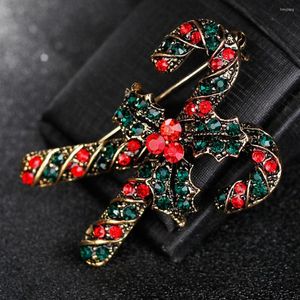 Christmas Decorations Cane Xmas Brooch Pins Clothing Decoration Corsage Fashion Merry Festival Wedding Diy Cloth Decor