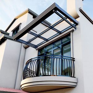 A6 -serie Aluminiumlegering Terrace Shed Yard Sunshade Hushåll Balkong Canopy