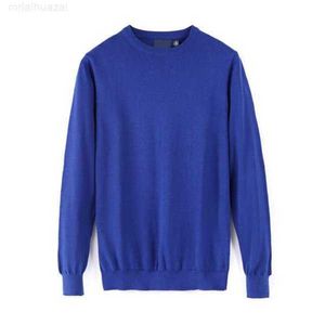 Herrtr￶jor Designer Spring och Autumn Thin Section Pullover Small Horse Brand Treeat For Men V Neck Solid Color Long Sleeve Warm Casual4SD6