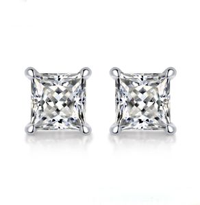 Real 05ct Moissanite Stud earrings for women men solid 925 Sterling Silver Solitaire Round Diamond Earrings Fine Jewelry1372934