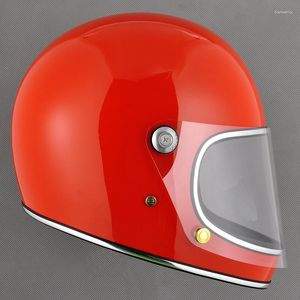 Capacetes de motocicleta Cruiser Knight Retro capacete FRP Full Winter Anti Fog