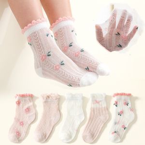 5 Pairs/Lot Infant Sock Cartoon Newborn Baby Non-slip Cute Boys Girls Baby Socks