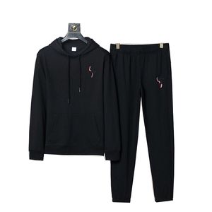 2022 Herrens tr￤ningsdr￤kt Luxury 2 Piece Set Casual Hoodies Sweatshirt Sweatpants Suit Teens Sport Print Jogging S-3XL Kl￤der Printed Sportswear Brand Q137