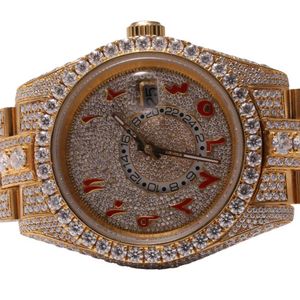 Inne zegarki na rękę na rękę VVS1 Diamond Luksusowy zegarek ręcznie wykonuj Diamond Mens Watch Producent Fine Jewelry2U2F