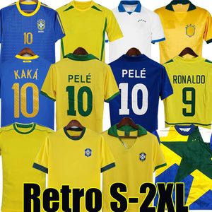 1998 Brazil PELE soccer jerseys retro shirts Carlos Romario Ronaldinho camisa de futebol Brasil RIVALDO ADRIANO JOELINTON