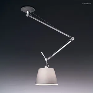 Hängslampor Italien Design modern justerbar lång armljus matsal kaffestång rocker sovrum lampa svängbar tak hängande lampor