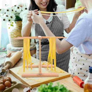 Andra köksmatbar pasta rack torkar nudlar torktumlare stativ hängare spaghetti hängande hållare hemmakare träd färskt trä hopfällbar vikbar hemlagad 221203