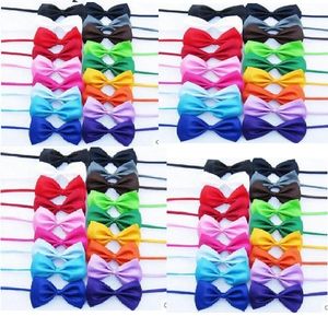 1000pcs/lot Dog Apparel Pet Bow Tie Cat Tie Supplies Headdress adjustable mix 20 colors