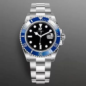 New Mens Watch Blue Ceramic Bezel Sapphire Glass Automatic Mechanical Movement Stainless Steel Glide Lock Men Watches Male Wristwatches