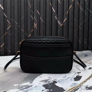 Designers Bolsa de ombro Mulheres Quilting bolsas de câmera de couro genuínas Moda Lady Crossbody Zipper