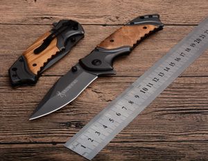 Browning x49 FATA DE DOLHA TAPAL DE BROWNING X49 5CR15MOV 57HRC Titanium Wood Handle Hunting Survival Pocket Knife Utility1759548