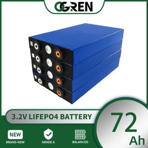3.2V 72AH 80Ah Lifepo4 Battery 4/8/16/32PCS DIY 12V 24V 48V Rechargeable Battery Pack for RV Boat Solar Storage System Golf Cart