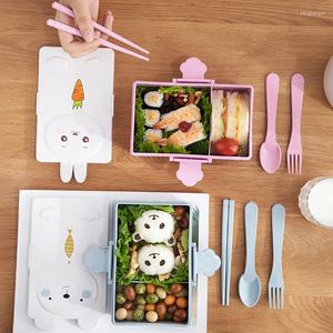 Обеденный залог наборы симпатичной ланч -коробки Bento kawaii для детей школьник детей в японском стиле детского сада детские сэндвич с хлебом сэндвич