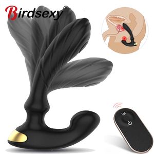 Thumping Male Prostate Massager Anal Butt Plug Vibrators for Men Masturbator Remote Control Dildo Vibrator Sex Toys Woman