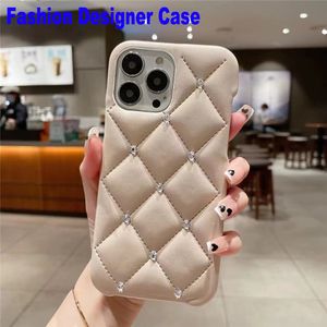 Luxury Fashion Glitter Diamond Leather Case f￶r iPhone 14 Promax 14Plus 13Pro 8 6S 7 Plus X XSmax 12 11 Pro Max XR Dynamic Scintillating Stuffs￤kert telefonfodral