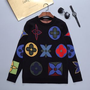 Mans tröjor MQVenc Designer Sweater Printing Men Sweaters T Shirt Quality Round Long Letter Sleeve Brodery Top Pullover #114
