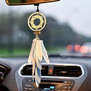 Decorações de interiores Sonho Catcher Moda Made Made Car Mirror Retrovisor Ornamento Decoração de Pingente Pingente Criativo Presente de Aniversário