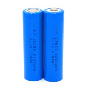 NEW 2600mah 18650 Batteries HY18650 3.7V Discharge Lithium Rechargeable Battery with Flat and Sharp