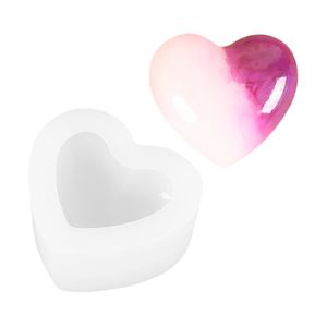 Stampo in silicone a forma di cuore per torta al cioccolato Jelly Pudding Stampo per sapone fatto a mano Fabbricazione di caramelle 1223786