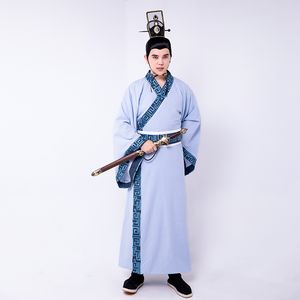 Film TV Stage Wear Wear Hanfu Male Royal Prince Clothing Men Robe Robe Chinese Roupas Antigas Cosplay Costume