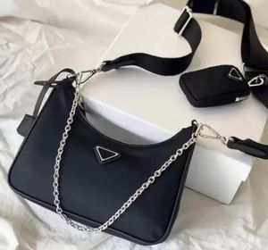 ins Sale 3 piece TOP designers Shoulder Bags high quality nylon Handbags Bestselling wallet women bags Crossbody bag Hobo purses Channelity