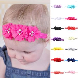 Hair Accessories Cute Toddlers Soft Stretch Nylon Flower Baby Headband Born Knot Wide Headwraps Infant Girls Headwear Po Props