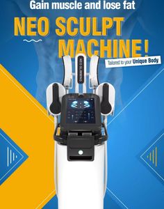 High Power Emslim Neo Slimming Machine Hi-EMT 4 Handtag med RF 13Tesla Body Shaping Build Muskler Sculpting Muskelstimulator Viktf￶rlust Sk￶nhet Salongutrustning