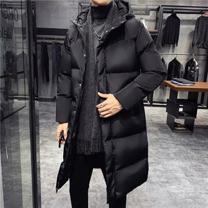 Men S Down Parkas Man Outwear Winter Coats Slim Fit Jackets Men Hooded Long Cotton Thick Swime S 5XL 221205