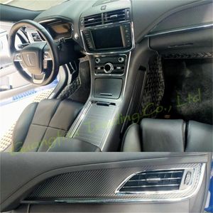 For Lincoln Continental Car Styling D D Carbon Fiber Car Interior Center Console Color Molding Sticker Decals Accessories