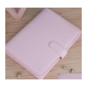Party Favor Us Stock A6 Waterproof Arons Binder Hand Ledger Empty Notebook Shell Looseleaf Notepad Diary Stationery Er School Office Dhwke