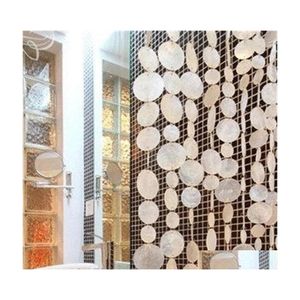 Cortina de cortina conchas naturais cortinas de poluição Partição interna Decoração decorativa de vento decoração de porta 769 R2 Drop Delivery ho dhimi