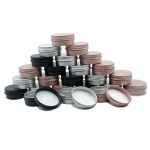 Makeup Tools 50100 st aluminium tenn burkar metall tom förvaringslåda liten kosmetisk ansikte ögon grädde läppbalsam förpackning 5g 10g 15g 20g 30g 50g 60g 221205