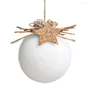 Decorazioni natalizie Decorazione Forniture per festival Palla Fiocco di neve bianco Goccia d'acqua Campana Ristoranti Ampia applicazione decorativa in schiuma da appendere