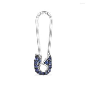 Orecchini pendenti SOELLE Gioielli in argento sterling 925 Orecchini a spilla da balia CZ con zirconi cubici blu rosso bianco Festa fine 1 pezzo Per le donne