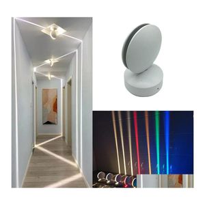 Wandleuchten IP65 Wasserdichte LED-Wandleuchte AC 85265V Indoor Outdoor-Wände Sconce Liner Aisle Schlafzimmer dekorative Beleuchtung Fenster Lichter Otobs