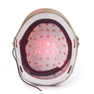 薄い脱毛レーザーキャップ650NM LLLT赤色光療法プロモーター脱毛治療ヘルメット眼鏡64ダイオード