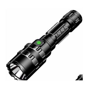 Torches Rechargeable Led Flashlight Waterproof High Lumens Super Bright Pocket Size 5 Modes For Cam Cycling 10157 Drop Delivery Ligh Otaek