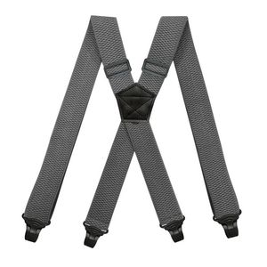Suspenders Heavy Duty Work Suspenders for Men 38cm Wide XBack with 4 Plastic Gripper Clasps Adjustable Elastic Trouser Pants Braces Strap 221205