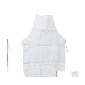 Aprons Diy Canvas Uniform Scarf Sublimation Blanks Kitchen Home 70X48 Cm Antifoing Oil Proof Apron Women Men Pinafore High Quality 8 Dh3Zw