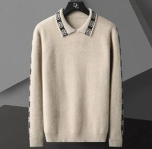 Maglioni da uomo Designer Warm Soft Maglione Stampa Pullover Maglione lavorato a maglia autunno inverno manica a righe oversize