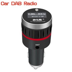 Receptor DAB do sintonizador de rádio do carro com FM Transmissor Digital Broadcast Antena HiFi Cigarette Cigarette Interface Aceptor
