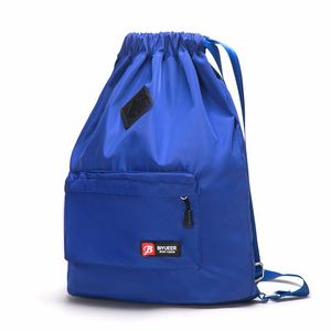 nylon Waterproof Sport Gym Storage bag Women Softback Drawstring Backpack Men schoolbag For Fitness Running sac a main femme