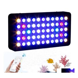 Whod Lights Fl Spectrum LED Akwarium Światło Bluetooth Control Dimmable morskie światła uprawy do rafy koralowej Rośliny akwaria