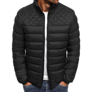 Men S Abaixo Jaqueta de Inverno de Parkas Fina e Luz confortável à prova de vento Stand Up Collar Jackets Warm de Marca de qualidade Slim Casat 221203