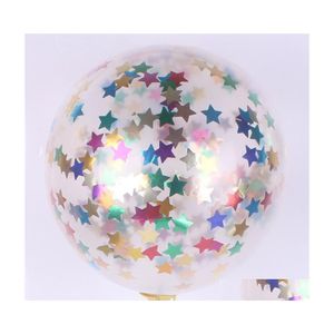 Other Event Party Supplies 12 Inches Transparent Balloon Mticolour Various Type Sequins Birthday Party Kids Toy Wedding Bridal Arr Dhs8C