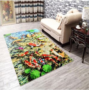 Carpets 3d Print Cartoon Scenery Large Carpet Kids Room Living Area Rug Anti Slip Sea World Dolphin Home Decrative Door Mat