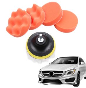 Car Sponge Woolen Polishing Waxing Pad Kit Set with Drill Adapter 4 Inch1402779 on Sale